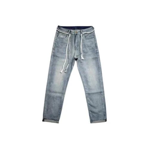 CAT'S PAW Синий Унисекс Джинсы