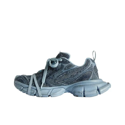 Balenciaga 3XL Низкий Топ Толстая Подошва Кроссовки Мужские Синие