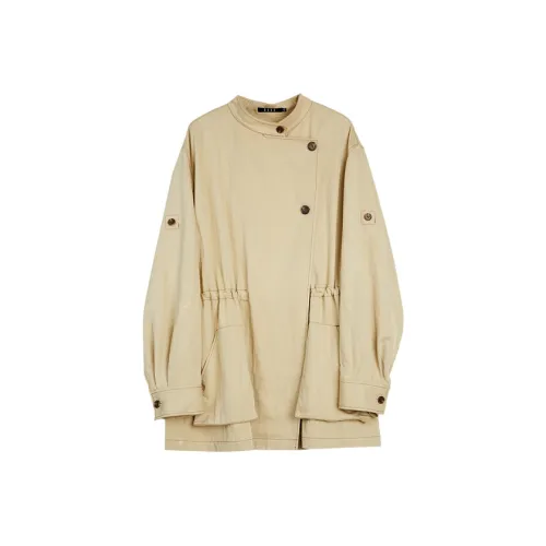 ELLE Khaki Женская тренч-куртка