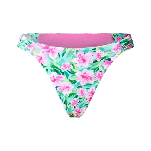 GLASSONS С принтом Ruched HIGH RISE Cheeky Бикини Низ Плавки Женские