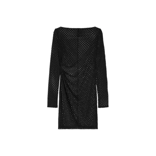 Patrizia Pepe FW25 Длинное Платье с Длинными Рукавами Женское