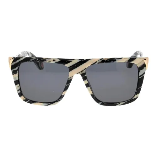 Roberto Cavalli Ацетатные квадратные солнцезащитные очки женские многоцветные