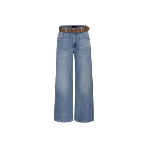 URBAN REVIVO Blue Women's Jeans URBAN REVIVO Синий Женские Джинсы