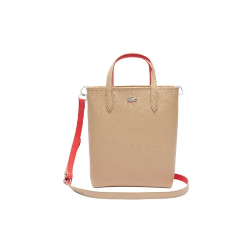 Сумка Tote из ПВХ в сотрудничестве с LACOSTE Сумка для покупок Женская Бежевая