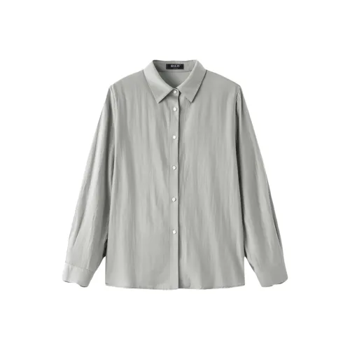 LUYOUYE Синие Серые Женские Рубашки