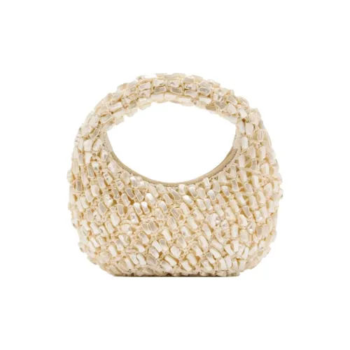 Staud Телячья кожа Сумка Женская Кремовая