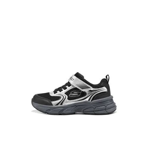 Skechers Kids Мальчики Детская Повседневная Обувь Низкий Верх Серебряный Kids
