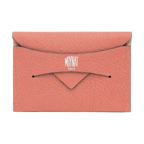 Moynat Taurillon Blush Leather Картхолдер Мини Женский Peach Pink Beige