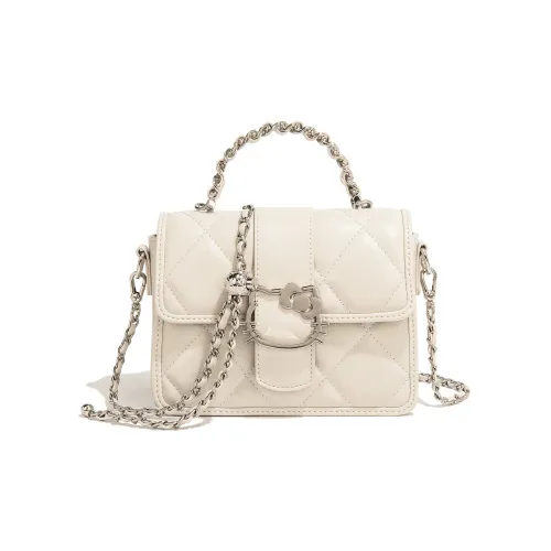 Санрио HelloKitty Хелло Китти ПУ (полиуретан) Тофу Сумка через плечо Сумка Сумка Большая Женская Черная Белая