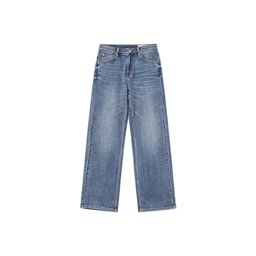 Lee SS25 Medium Light Blue Women's Jeans Ли SS25 Средний Светло-Синий Женские Джинсы