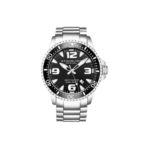 STUHRLING Кварцевый механизм Мужские часы 43mm*13mm*43mm Черный