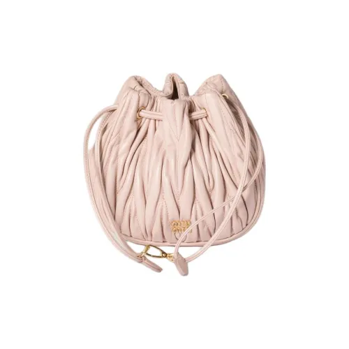 MIU MIU Matelassé Lambskin Clutch Women's Pink