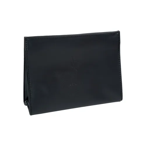 SAINT LAURENT Матовая кожа черный треугольник косметички портативный