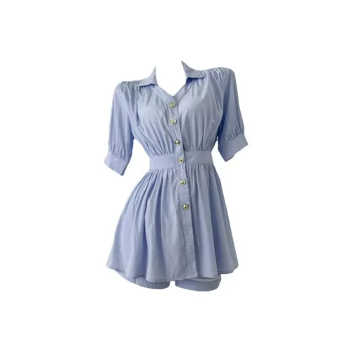 INNI Светло-синий Топ+юбка Женские Комплекты с юбкой