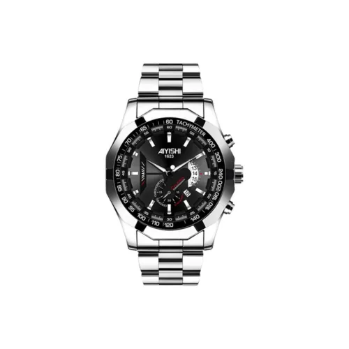 AIYISHI Кварцевый механизм ремешок из нержавеющей стали мужские часы белый циферблат