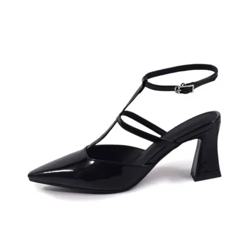 CAOT Грубый каблук Высокие каблуки Женские Черный