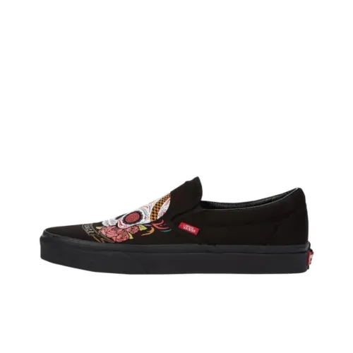 Vans CLASSIC Slip-On Скейтборд Кроссовки Мужские Черные