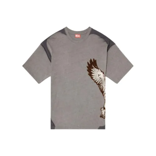 DIESEL Серый Мужской T-Рубашки