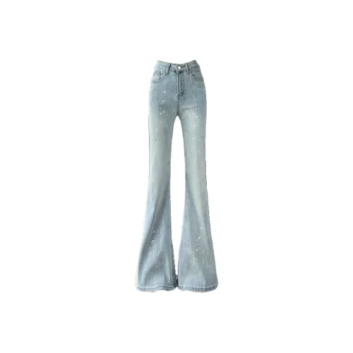 AURORA DIARY Светло-синие женские джинсы