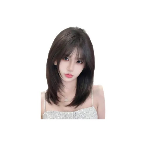 MUNINGFEI Высокий уровень парик с ключицей для женщин короткие волосы высокая температура пряжа прямые волосы