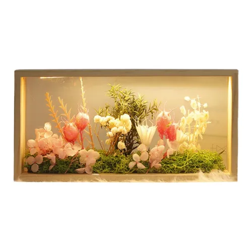 DUOMIAOYOU Сияющая Фоторамка DIY Сушеный Цветочный Дизайн Фоторамка Лес Мир Консервированный Цветок Ручная работа