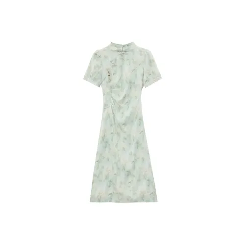 SONDR Светло-зеленый Женский Ципао