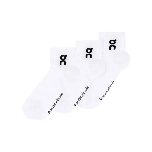 On 3 пачки White Unisex MID носки для голени