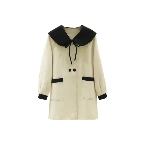 ABCMININ Абрикос Женское Пальто