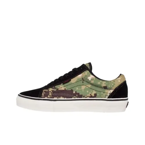 Defcon x Vans OLD SKOOL PRO Скейтборд Кроссовки Мужские Черный Зеленый