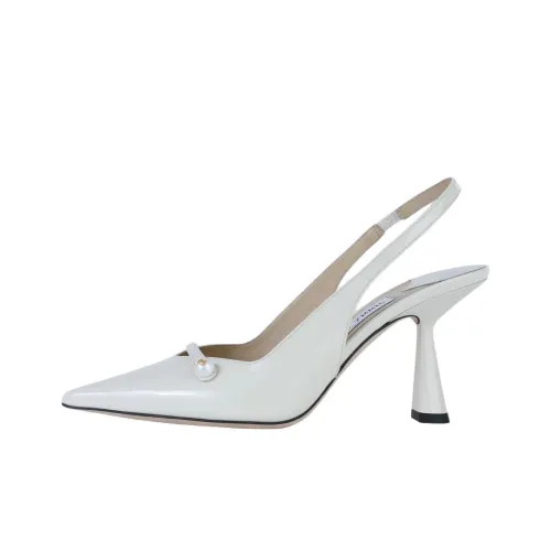 Jimmy Choo Amita Узкий каблук Высокие каблуки Женские Белые