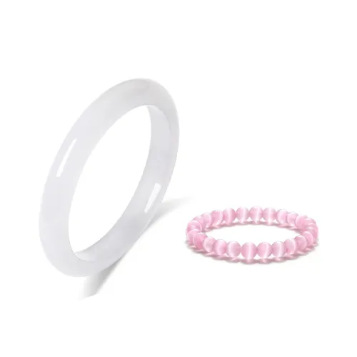 SUIYUEJINGHAO Стекло Кошачий глаз Браслеты Унисекс