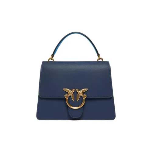 PINKO Love BagLove Birds Collection Телячья кожа Сумка через плечо Сумка Женская Синяя