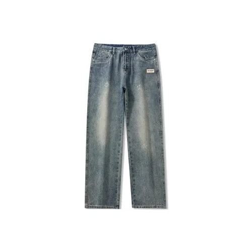 EPTISON Светло-выстиранный цвет, синий, унисекс, джинсы