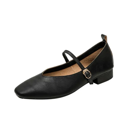 JIUXINGDAO Грубый каблук Туфли Мэри Джейн Женские