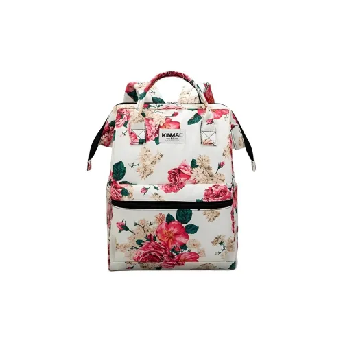 KINMAC Композитная ткань Рюкзак Женская Белая Основа Пион