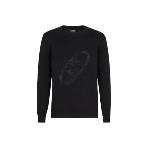 FENDI Мужские черные свитера