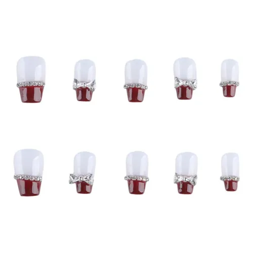 BDQC Французский Элегантность Ручной Работы 20mm False Nail Осветляющий False Nail Короткий LADDER Мягкий Тон Градиентный Стиль Instagram