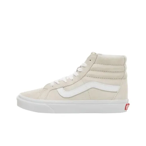 Vans Sk8 HI Высокие Кроссовки для Скейтбординга Унисекс Кремово-Белый