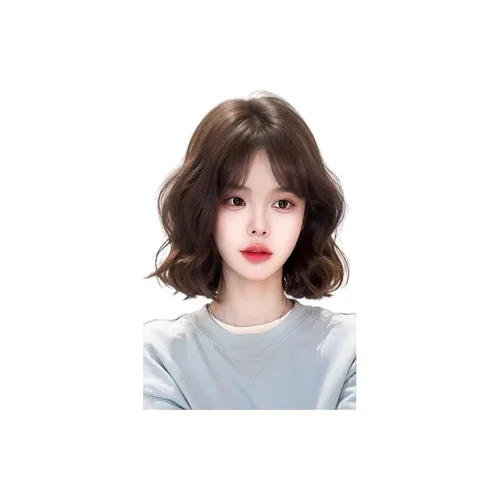 GLUNA Перука для женских полный комплект корейский стиль яичные роллы незаметный и бесшовный искусственные волосы придающие естественный объем