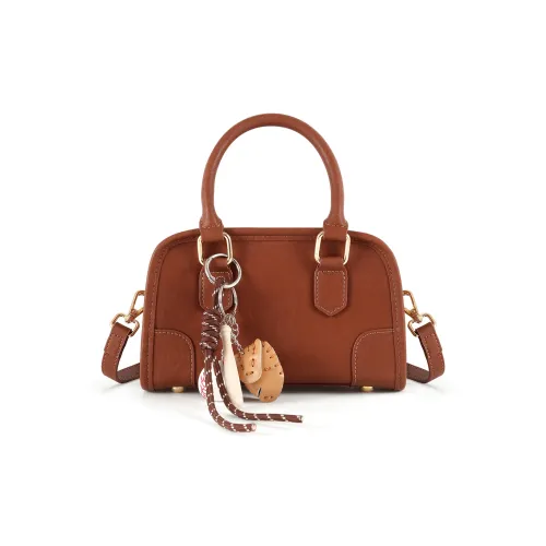 Vigno Сумка из синтетической кожи стандартная женская коричневая