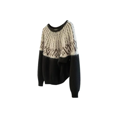 Cypress House Черный Белый Коричневый Женские Свитера