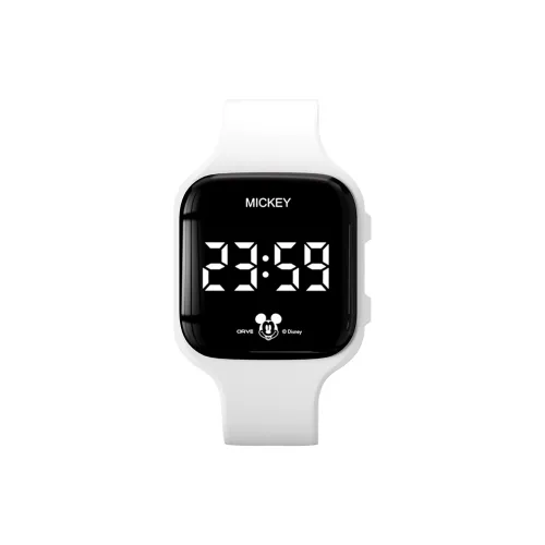 Disney Collection Электронный Механизм Силиконовый Ремешок Часы Унисекс Черный Циферблат