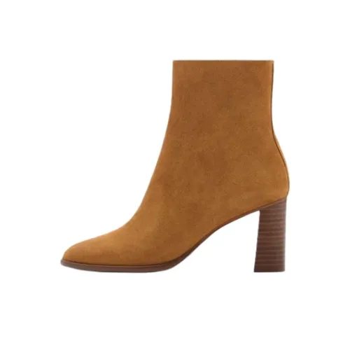MANGO Botines 7,5 см Женские Коричневый