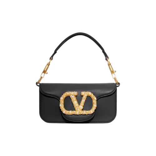 Valentino Телячья кожа Сумка через плечо Маленькая Женская Черная