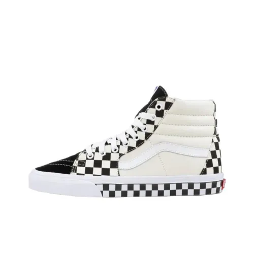 Vans Sk8 HI Высокие Кроссовки для Скейтбординга Унисекс Белый Черный