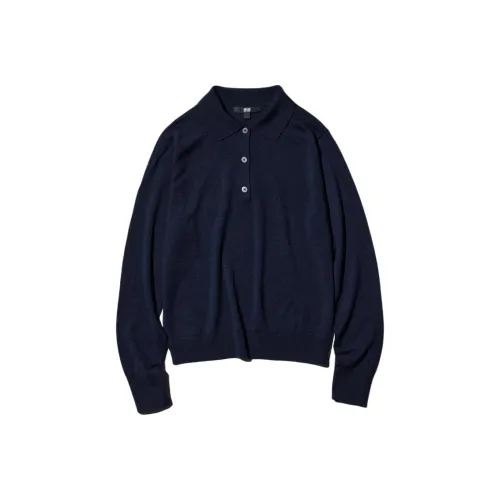 UNIQLO Темно-синий женский трикотаж