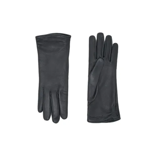 EMPORIO ARMANI Lambskin, Silk Gloves Women's