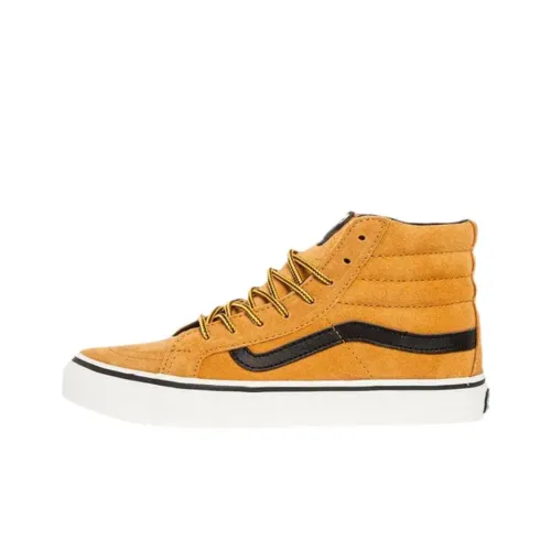Vans Sk8 Hi Высокие Кроссовки для Скейтбординга Унисекс Желтые