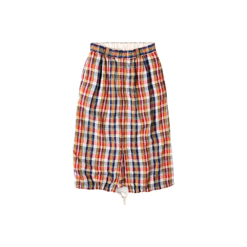 45 R SOLD OUT Easy Work Юбка Из Индийской Лены Madras Повседневная Длинная Юбка Женская