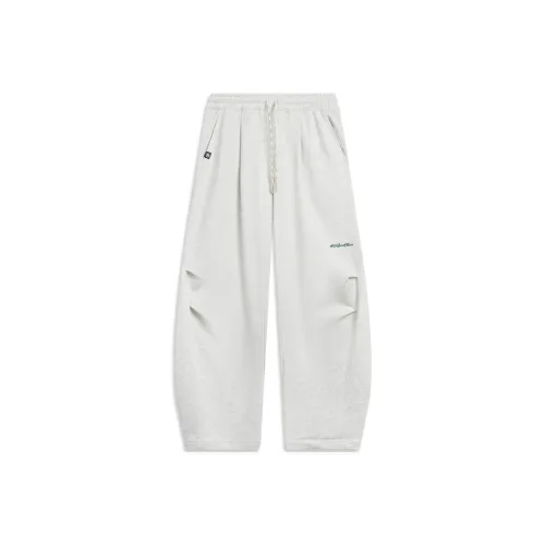 LINING Basketball Collection Повседневные брюки Мужские Фотиния Серый Mist Белый